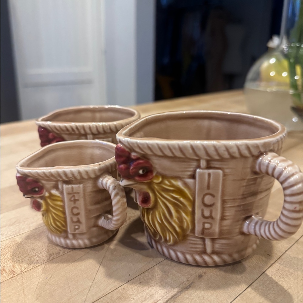 Vintage Rooster Measuring Cups - Picture 4 of 4